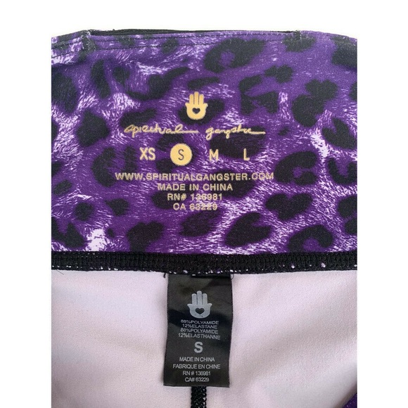 Spiritual Gangster SG High Waist Lavender Essential Purple 7/8 Yoga Leggings - Picture 5 of 5